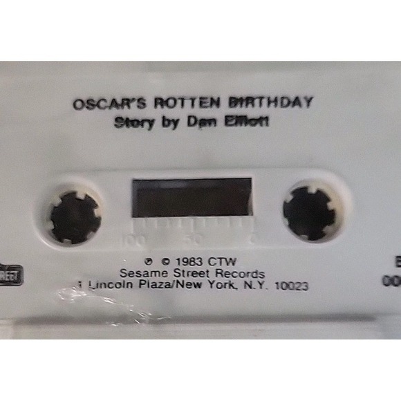 Vtg Oscar's Rotten Birthday Sesame Street Read Along Book Story Cassette Sealed - Picture 8 of 8